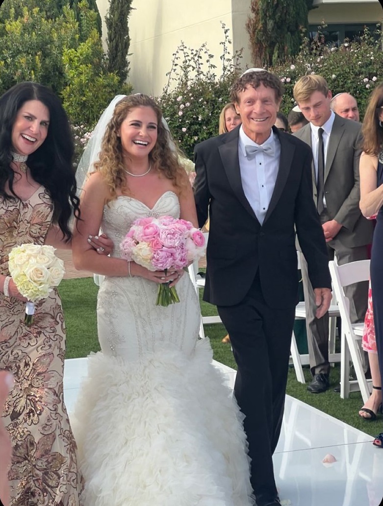 Dr. Marshall Hubsher with his daughter at the Terranea Resort on the California Coast
